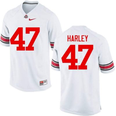 Men's Ohio State Buckeyes #47 Chic Harley White Nike NCAA College Football Jersey July ZUM8644RO